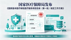 国家医疗保障局发布《国家基本医疗保险医疗服务项目目录（第一批）制定工作方案》