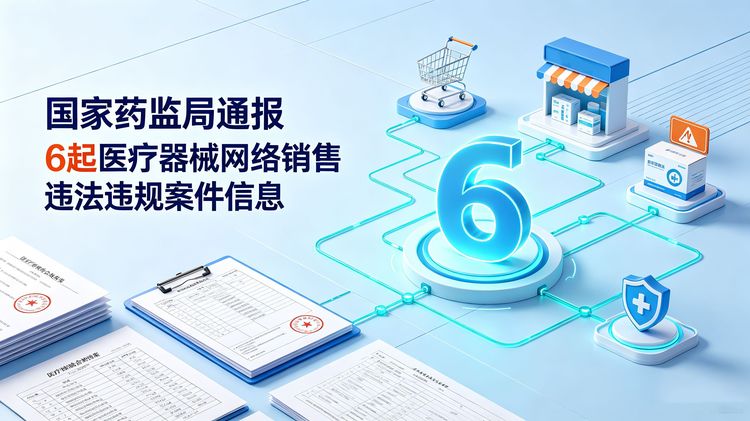 国家药监局通报6起医疗器械网络销售违法违规案件信息