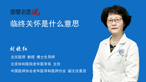 临终关怀是什么意思