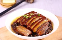 乌芡橄榄蒸扣肉