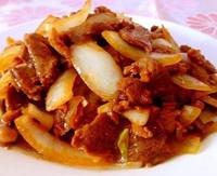 麻辣羊肉炒葱头