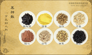 黑神散《万氏妇人科》