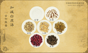 加减白虎汤