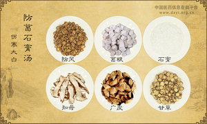 防葛石膏汤《伤寒大白》