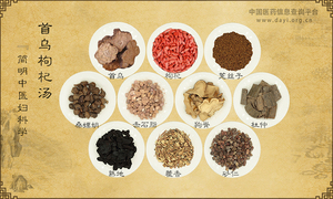 首乌枸杞汤《简明中医妇科学》