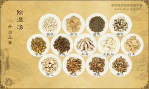 除湿汤《丹台玉案》