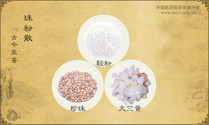 珠粉散《古今医鉴》