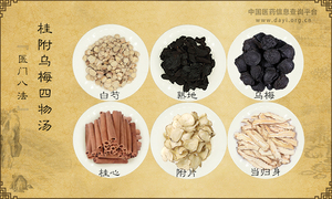 桂附乌梅四物汤
