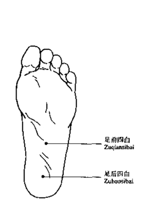 足四白