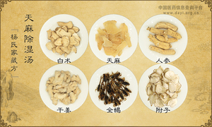 天麻除湿汤《杨氏家藏方》