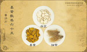 姜黄散《普济方》卷六十五